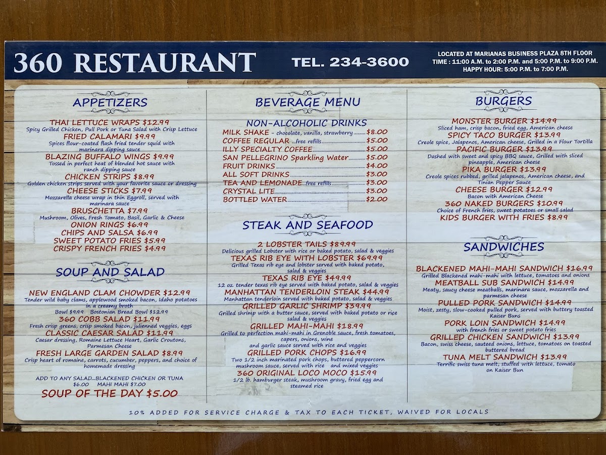 Menu 360 Restaurant-1